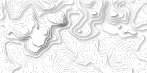 Topographic map. Geographic mountain relief. Abstract lines background. Contour maps. Vector illustration, Topo contour map on white background, Topographic contour lines vector map seamless pattern.