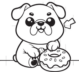 coloring page dog