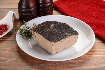 Delicous liver pate snack appetizer