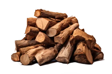 Poster Firewood texture High-quality firewood PNG isolated on transparent background: a collection of dry, seasoned logs ready for burning, ideal for camping, bonfires, and home heating purposes
