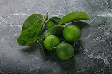 Fresh juicy ripe green lime