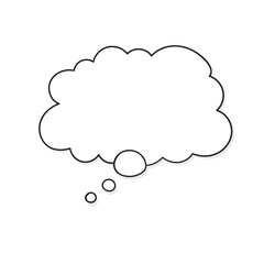 Sketch empty Speech Bubble