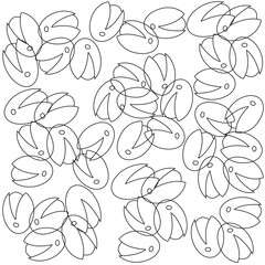 Make a Professional Salted Pistachios Vector Line Art