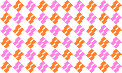 seamless knitted pattern, Seamless pattern of rhombuses in pink and white color, pink and orange checkerboard chess block repeat patter design for fabric print square
