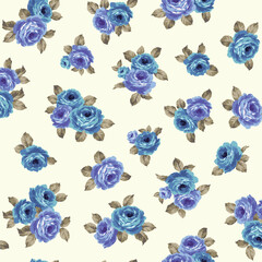 Beautiful rose pattern perfect for textile design,
