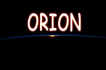 Orion spacecraft, marking a significant moment in space exploration for NASA. Elements of this...