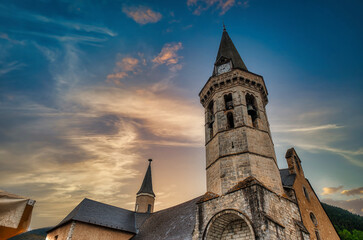 Fototapeta premium Viella is the capital of the Aran Valley and the head of the municipality of Viella and Medio Arán, in the province of Lérida. located at 974 m high. Spain
