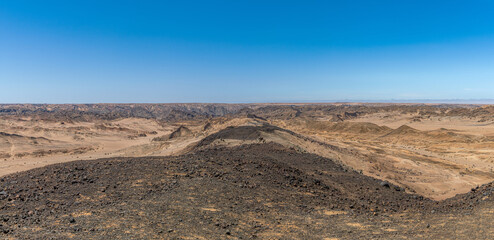 The impressive lunar landscape near Swakopmund, Namibia