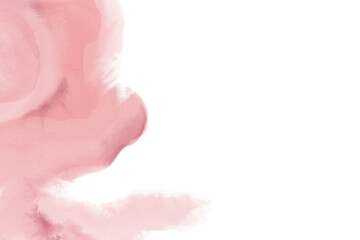 Obraz na płótnie Canvas Abstract horizontal pink watercolor background. Vector element.