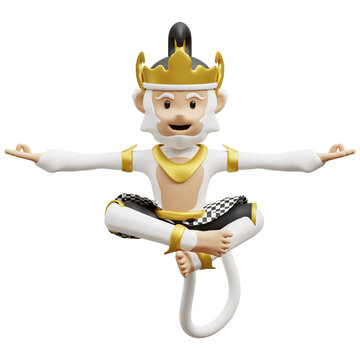 White Monkey With Dance Pose