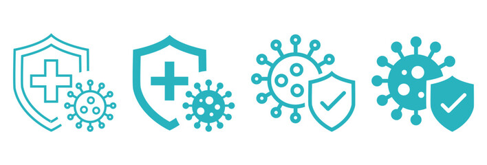 Kills 99.9% bacteria, germs and viruses . Antibacterial and antiviral defence, protection infection. Vector Illustration.