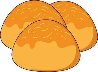 Nastar cookies illustration vector. Kue lebaran