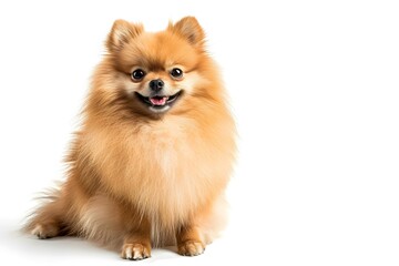 Obraz premium pomeranian dog isolated on white