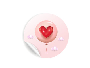 Valentine's Day, sticker, banner, valentine card.
A vector image.