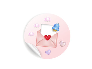 Valentine's Day, sticker, banner, valentine card.
A vector image.