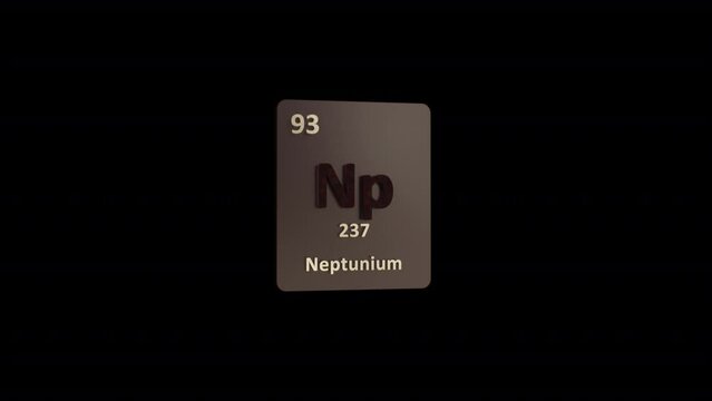 Neptunium Periodic Table animation