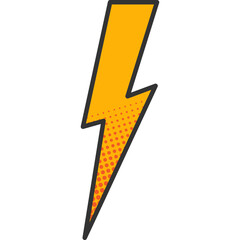 Comic Lighting Thunder Storm