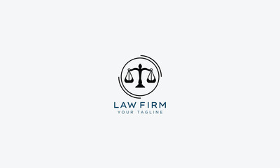 Obraz premium Attorney and lawyers logo design vector template