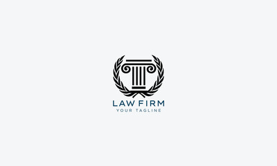 Attorney and lawyers logo design vector template