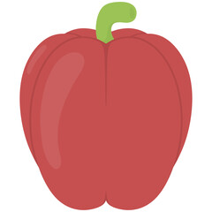 Red capsicum illustration 