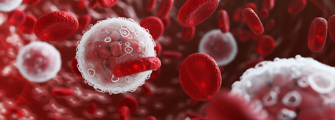 Fototapeta premium White Blood Cells (Leukocytes): The Body's Defenders Against Infections