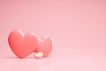 Various heart shapes to convey love with your heart for a happy Valentine's Day.