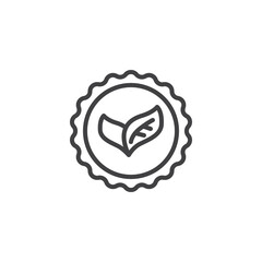 Natural product line icon