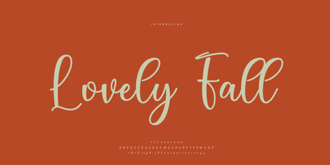 Abstract Fashion font alphabet. Minimal modern urban fonts for logo, brand etc. Typography Calligraphy typeface uppercase lowercase and number. vector illustration
