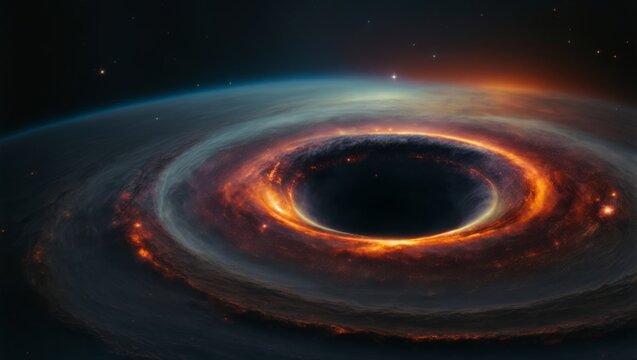 Blackhole in space. Abstract cosmos background