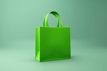 Shopping bag 3D render icon isolated on clean studio background
