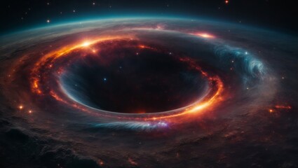 Obraz premium Blackhole in space. Abstract cosmos background