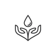 Water Conservation line icon