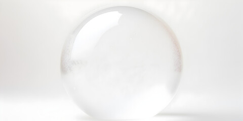big bubble isolated on white background - obrazy, fototapety, plakaty