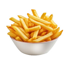 French fries with isolated on transparency background PNG