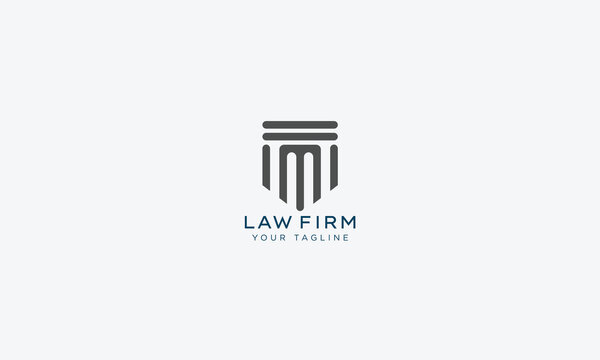 Attorney and lawyers logo design vector template