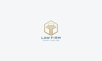 Attorney and lawyers logo design vector template