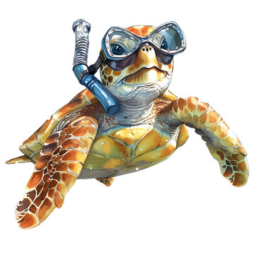 recommend clip art: snorkle turtle