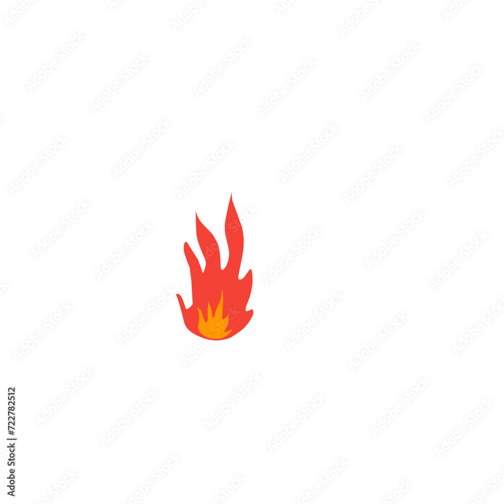 Poster fire illustration