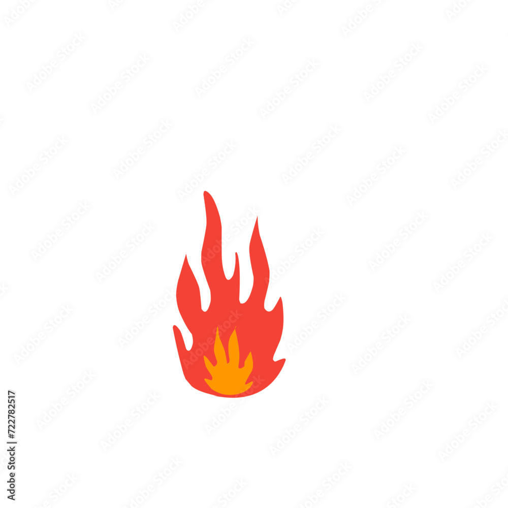 Poster fire illustration