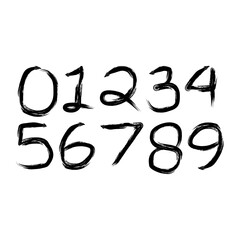 hand drawn number