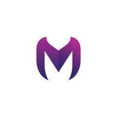 Letter M Logo Design. M Initial Vector
