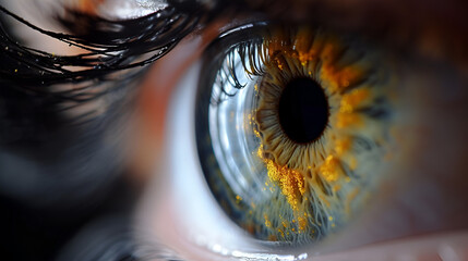 close-up of the eye, generative ai