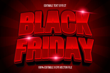 Black Friday Editable Text Effect 3d Emboss Gradient Style