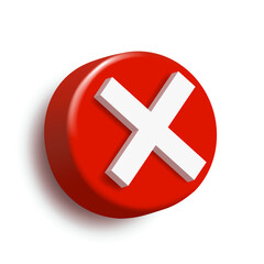 Obraz premium 3D check mark. Vector clipart isolated on white background.