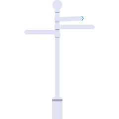 Guide post arrow signage vector flat icon