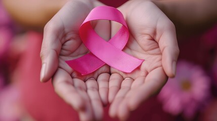 Pink Cancer Awareness Ribbon Breast Cancer World Cancer Day