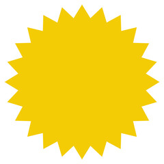 Stern Hintergrund in gelb orange als Vorlage für Button - obrazy, fototapety, plakaty
