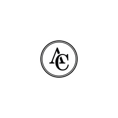 AC CA A C Letter Logo Design Icon Vector Symbol. AC elegant logo template in gold color, vector file .eps 10, text and color is easy to edit