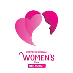 International Women's Day template for advertising, banners, leaflets and flyers. Women's Day poster. International Women's Day 