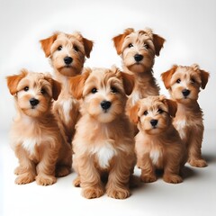 Golden Terrier Puppies. Lovable, Playful Canine Companions, Radiating Warmth and Joy, Bringing Endearing Charm to Every Household and Heart.